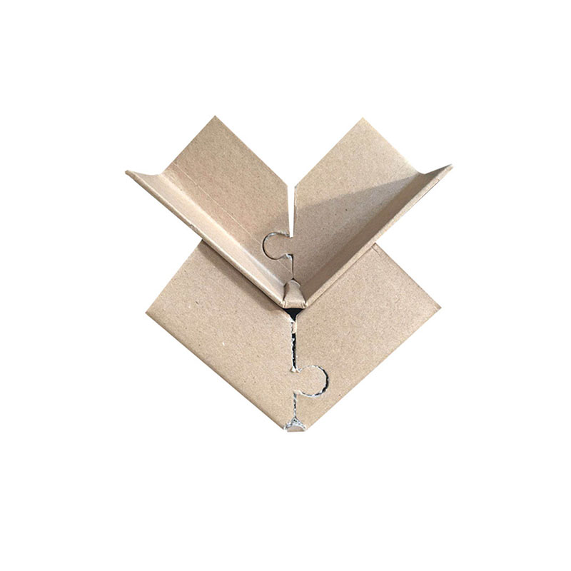 Paper Corner Protector With Lock, L-Shaped Corner Protector Buckle, Bent Corner Protector Strip, Carton Corner Protector, Plum Blossom Buckle, Kraft Paper Packaging Corner Protector